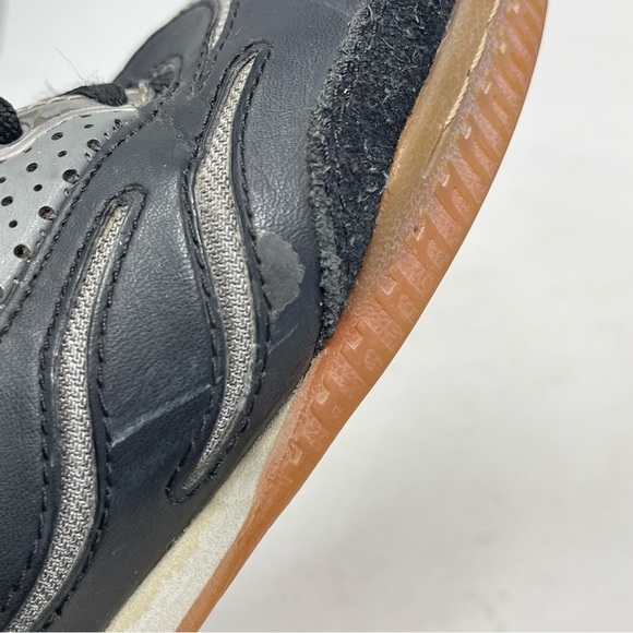 Puma Powercat Shoes Mens 6 Black Leather Suede Indoor Soccer Sneakers Trainers - Picture 10 of 16